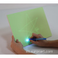 Tablero de escritura de pintura de fluorescencia con lápiz LED